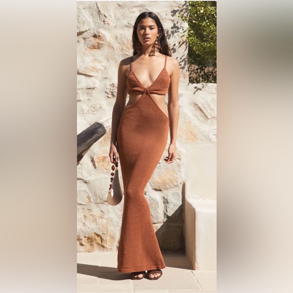 cult gaia serita dress in Amber.  Size small